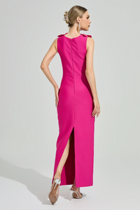 Marvex Pink Floral Formal Dress