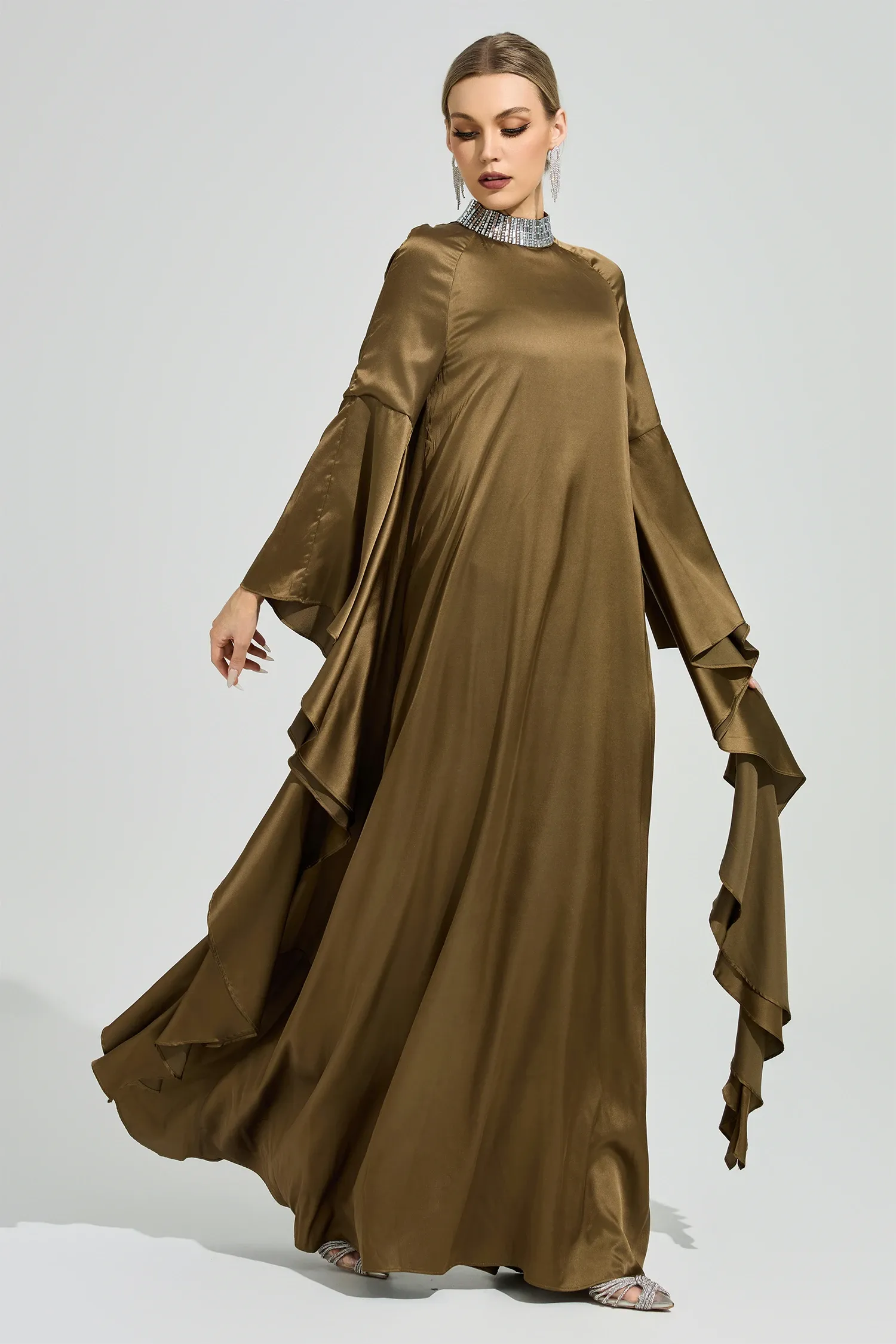 Tyramon Green Maxi Dress