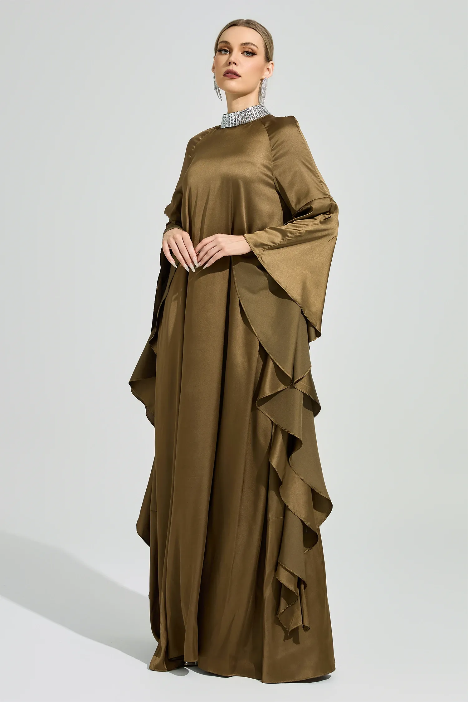Tyramon Green Maxi Dress