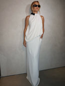 Genia Sleeveless Halter Neck Set