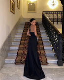 Amanda Halter Flower Detail Maxi Dress In Black