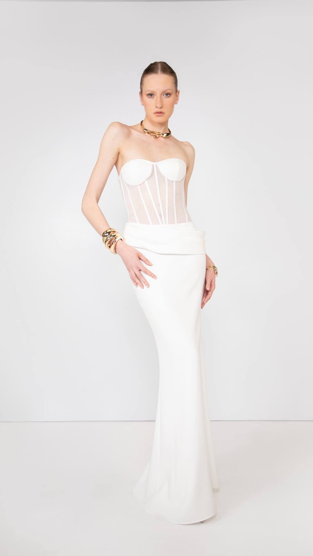 Linaeve Strapless Corset Two-Piece Set