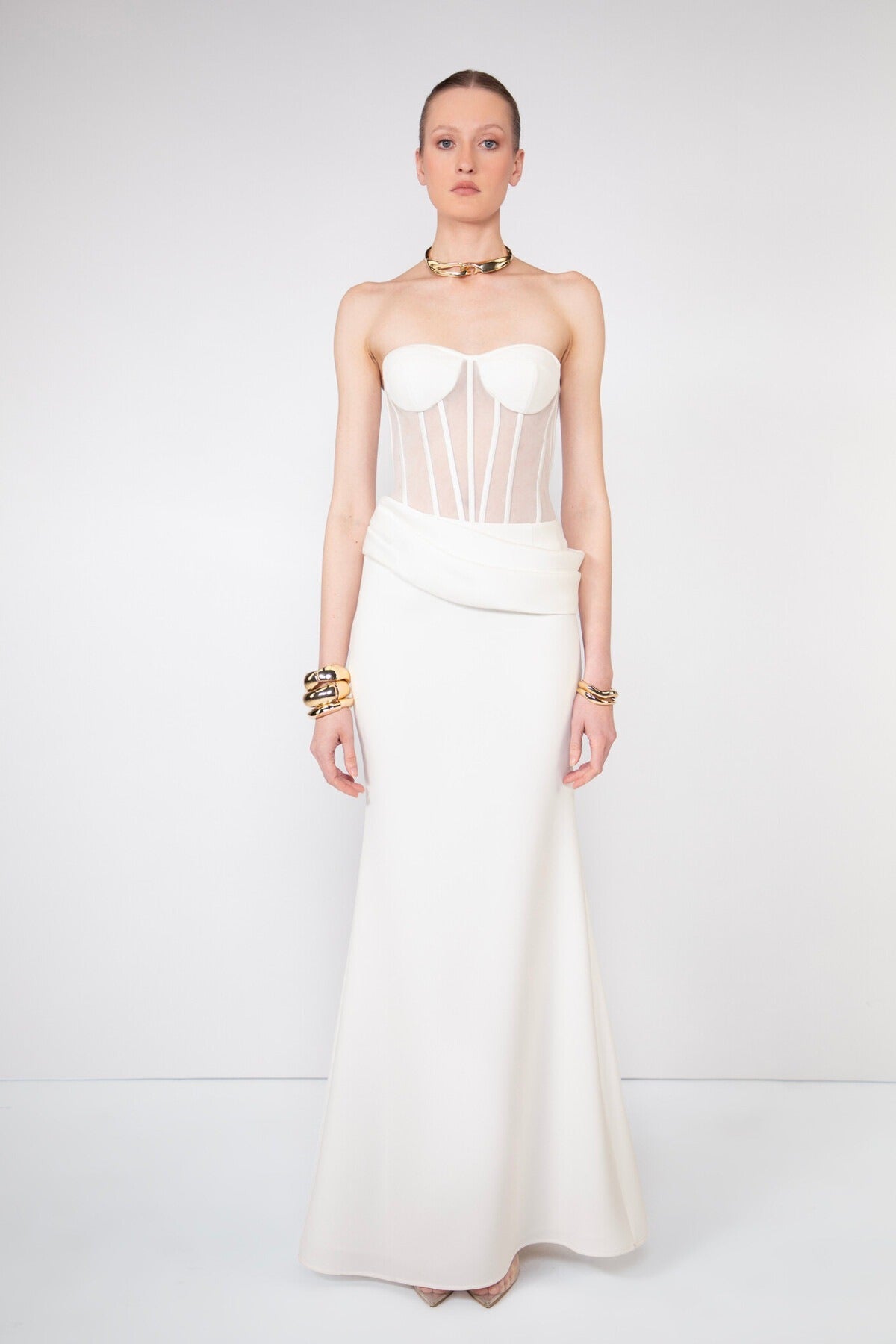 Linaeve Strapless Corset Two-Piece Set