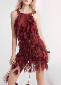 Kaelvyn Maple Leaf-Embellished Mini Dress