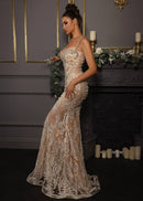 Nelsora Floral-Embellished Maxi Dress