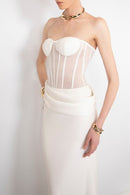 Linaeve Strapless Corset Two-Piece Set
