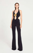 Kanako Floral Sleeveless Backless Jumpsuit