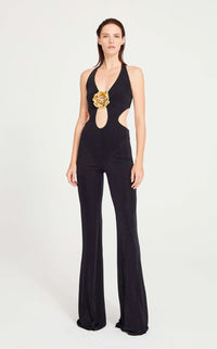 Kanako Floral Sleeveless Backless Jumpsuit