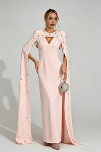 Firdausi Pink Diamond Maxi Dress