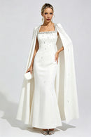 Begum White Beaded Maxi Dress