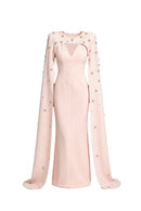 Firdausi Pink Diamond Maxi Dress