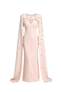 Firdausi Pink Diamond Maxi Dress