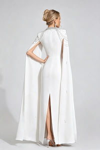 Begum White Beaded Maxi Dress