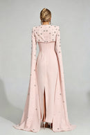Firdausi Pink Diamond Maxi Dress