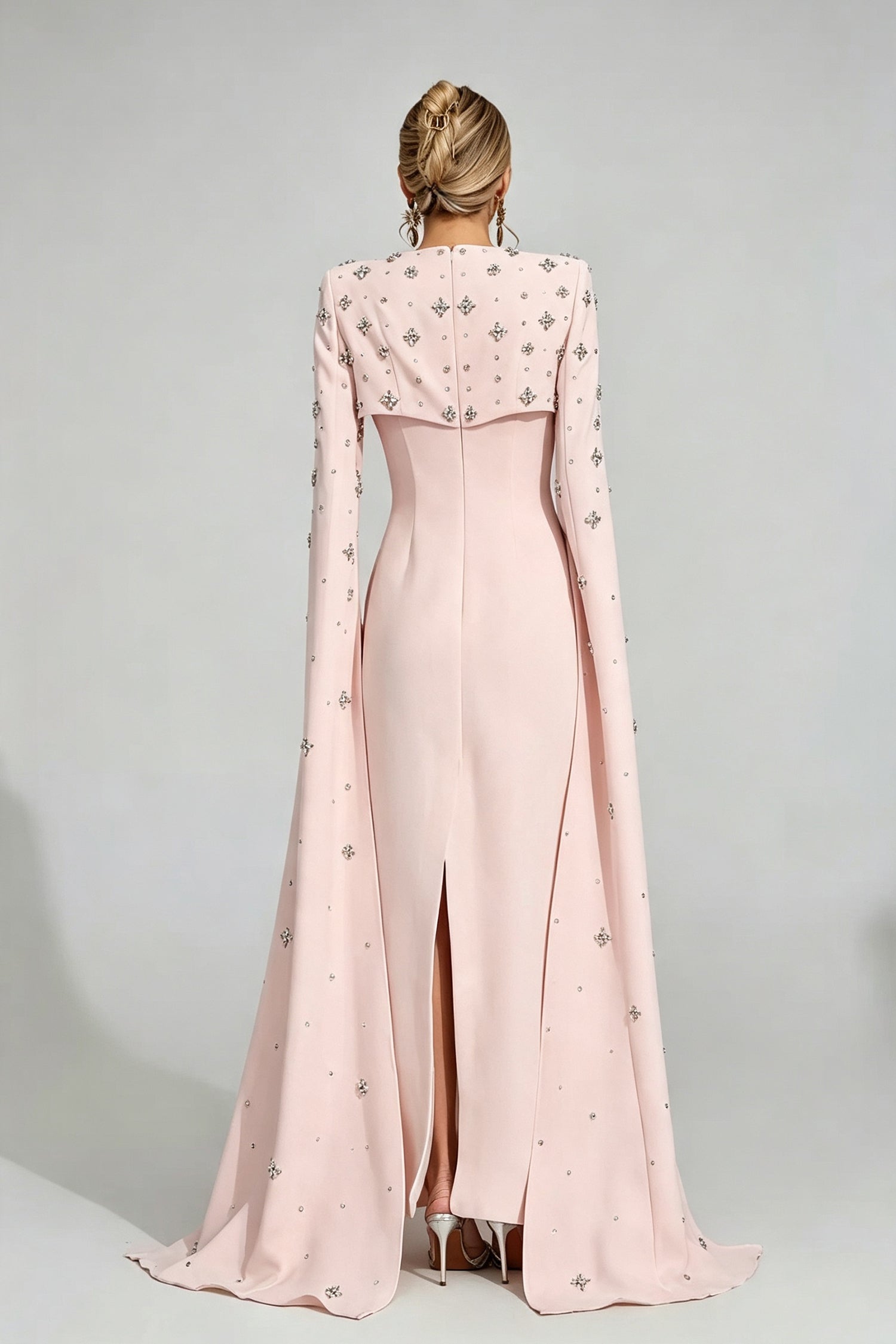 Firdausi Pink Diamond Maxi Dress