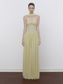 Aumira Mesh Halter Maxi Dress
