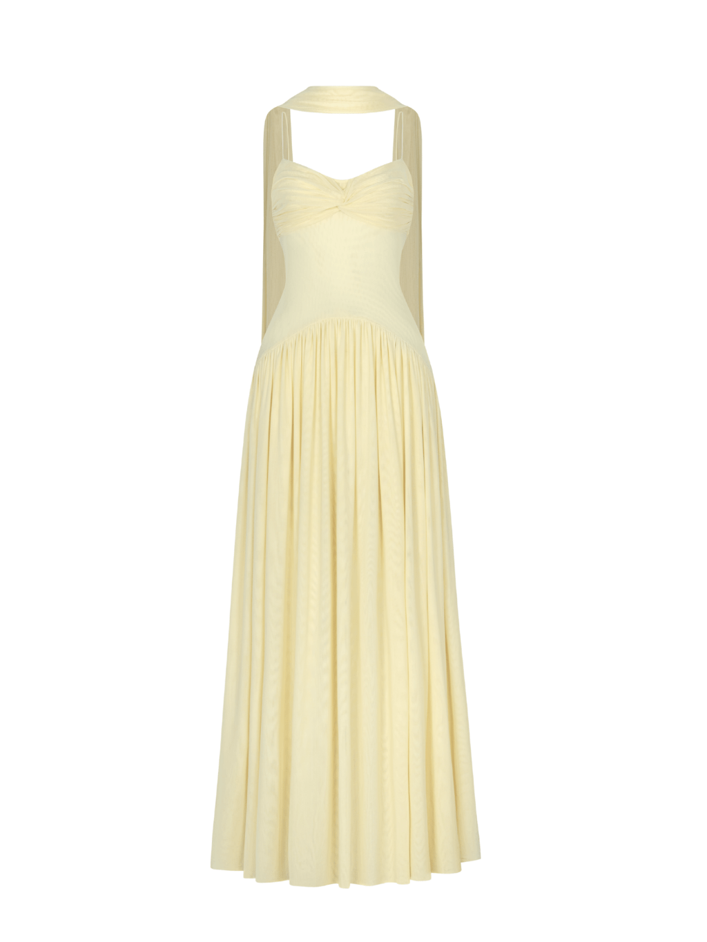 Aumira Mesh Halter Maxi Dress