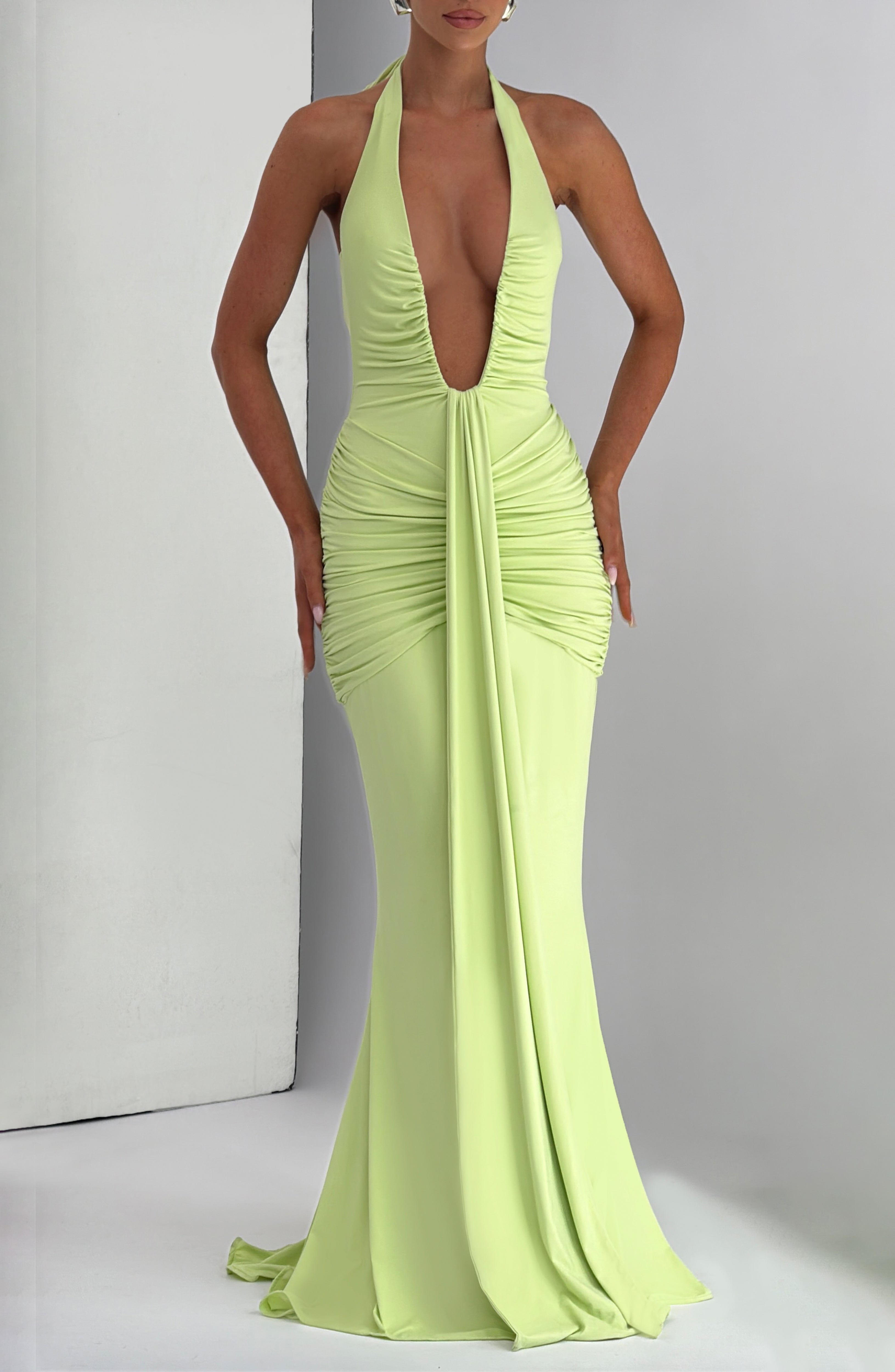 Myvora Maxi Dress In Green