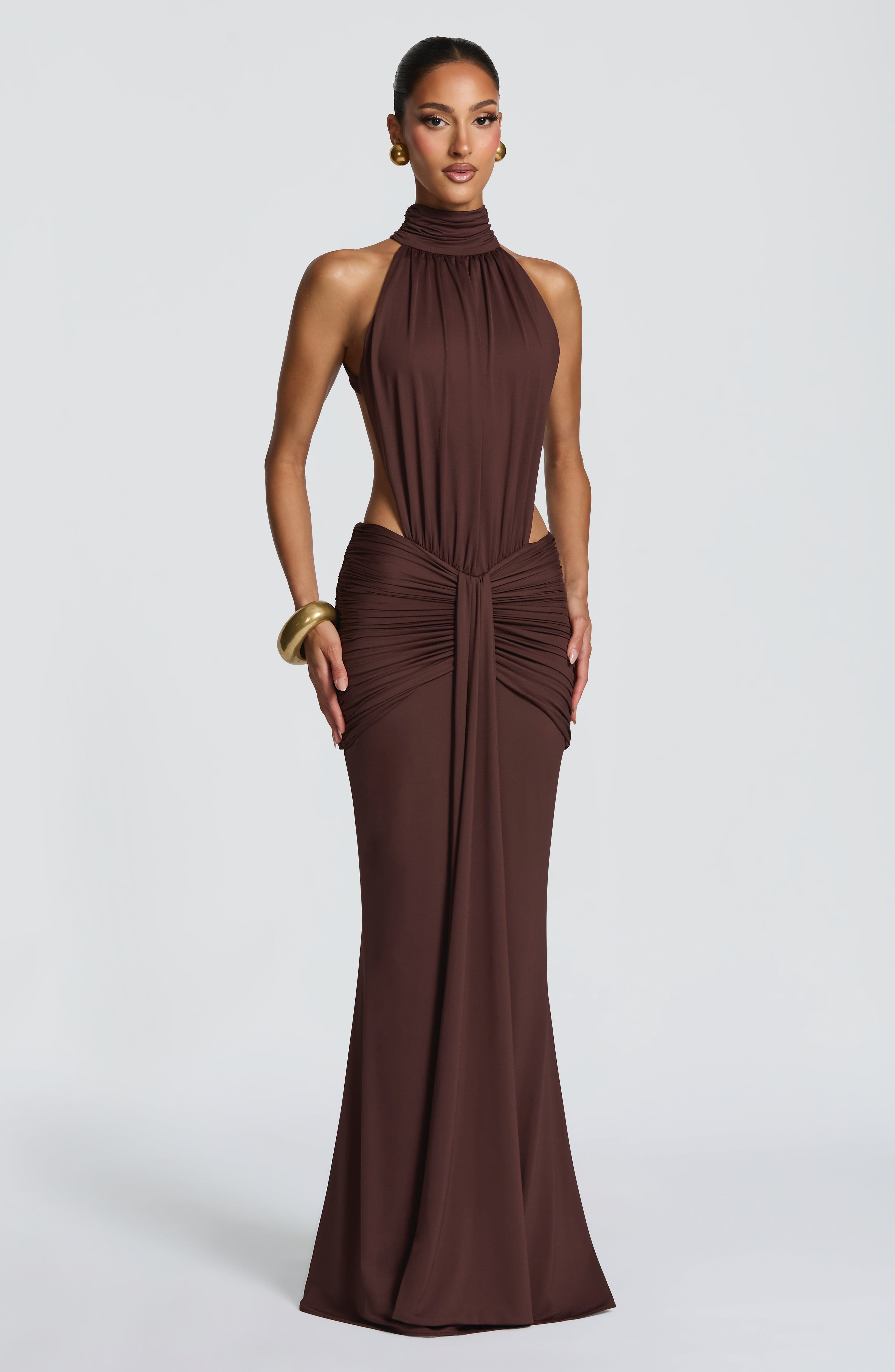 Siesina Backless Maxi Dress