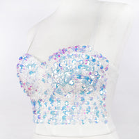 Eliza Sequin Crop Top