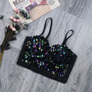 Eliza Sequin Crop Top