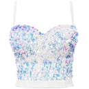 Eliza Sequin Crop Top