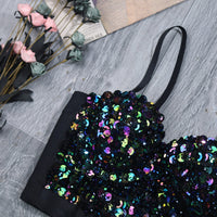 Eliza Sequin Crop Top