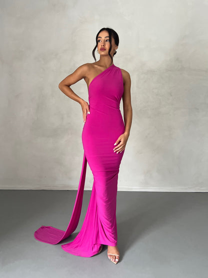 Garze Backless Maxi Dress In Pink