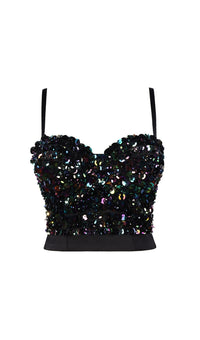 Eliza Sequin Crop Top