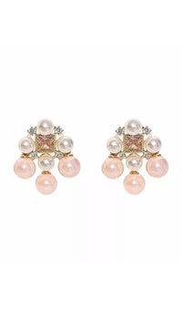 Arianna Pearl Earring In Pink