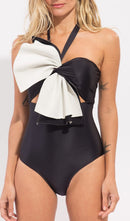 Yendri ruffle Color Block One Piece Swimsuit