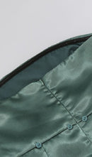 Kidia Strapless Bowknot Mini Dress In Green