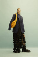 Zimo Circle Cutout Fringe Skirt In Black