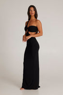 Anita Black Backless Maxi Dress