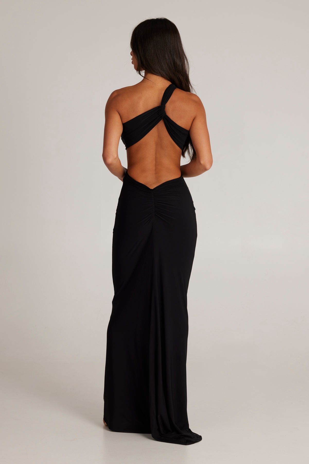 Anita Black Backless Maxi Dress