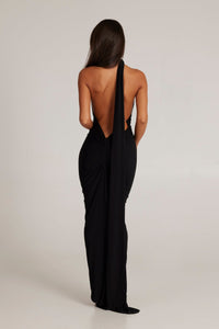 Garze Backless Maxi Dress In Black