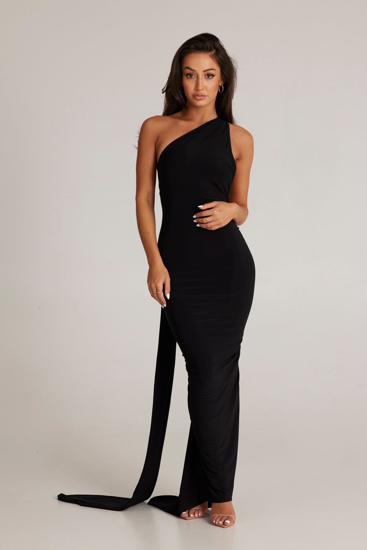 Garze Backless Maxi Dress In Black M Garze Backless Maxi Dress In Black M