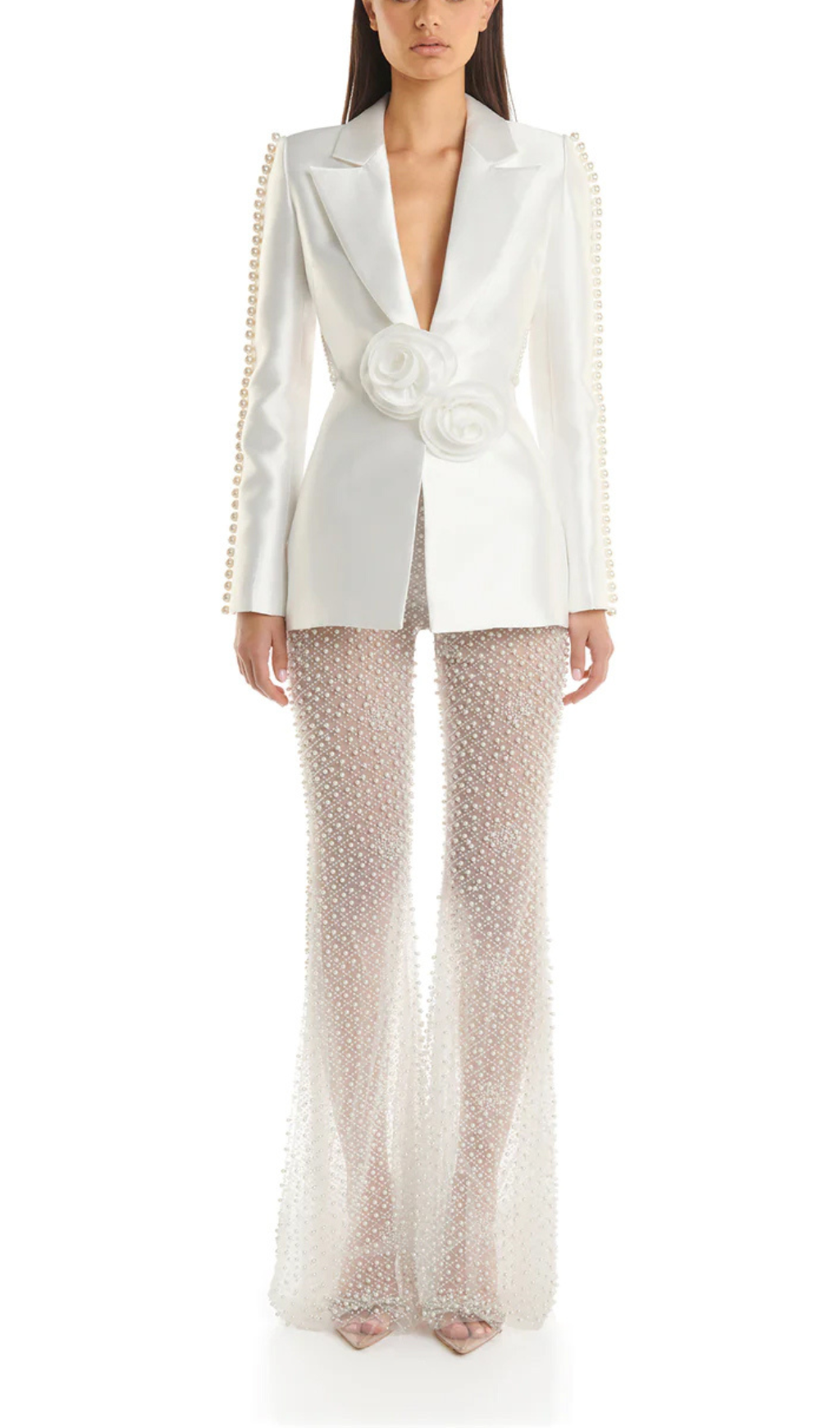 Mio Hollow Tight Trousers Two-Piece Set