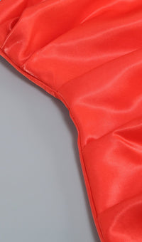 Kidia Strapless Bowknot Mini Dress In Red