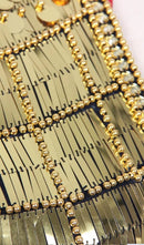 Cow Sequin Bandage Mini Dress In Black