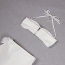 Ensley Embellished Top With High-Low Dress In White