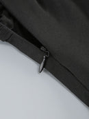 Hanne Crossover-Neck Mini Dress