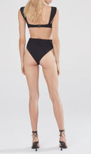 Bryony Rose Embellished Bikini Suit In Black