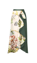 Ainslie Ruffled Floral Print Bikini Swimsuit And Skirt