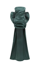 Kidia Strapless Bowknot Mini Dress In Green