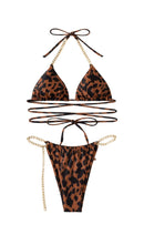 Anki Leopard Print Bikini In Brown