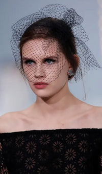 Alyssa Mesh Net Veil Headband