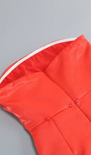 Kidia Strapless Bowknot Mini Dress In Red