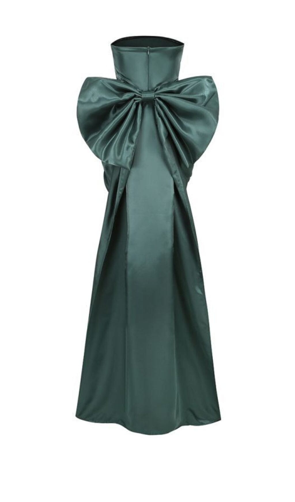 Kidia Strapless Bowknot Mini Dress In Green