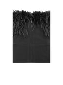Antonia Bandeau Feather Bandage Jumpsuit